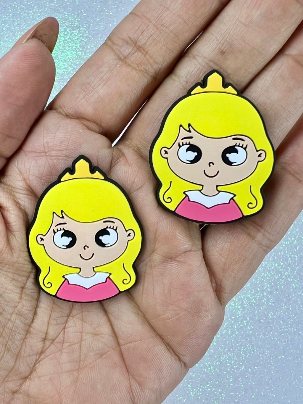 Aplique Emborrachado Princesa AURORA Ref:3893 40mm 02Und