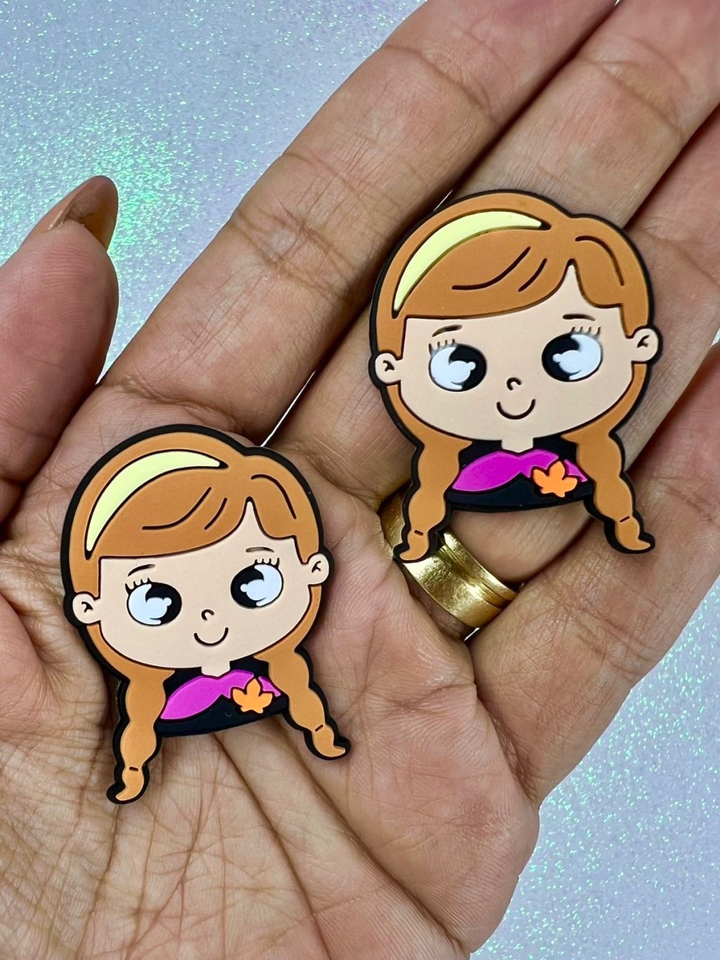 Aplique Emborrachado Princesa ANA Ref:3893 40mm 02Und