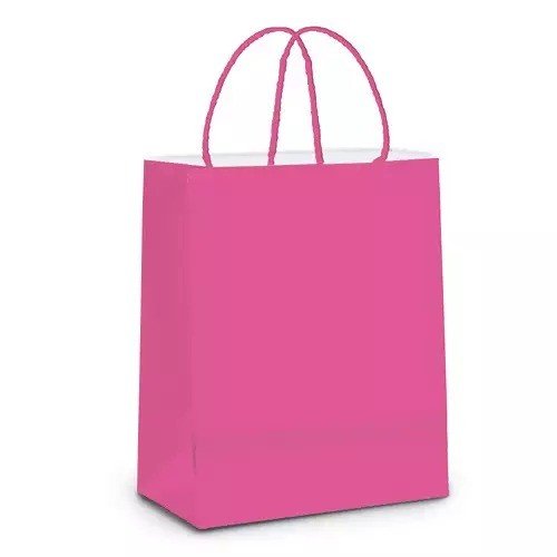Sacola Papel PINK Cromus P 21,5 x 15 x 8cm