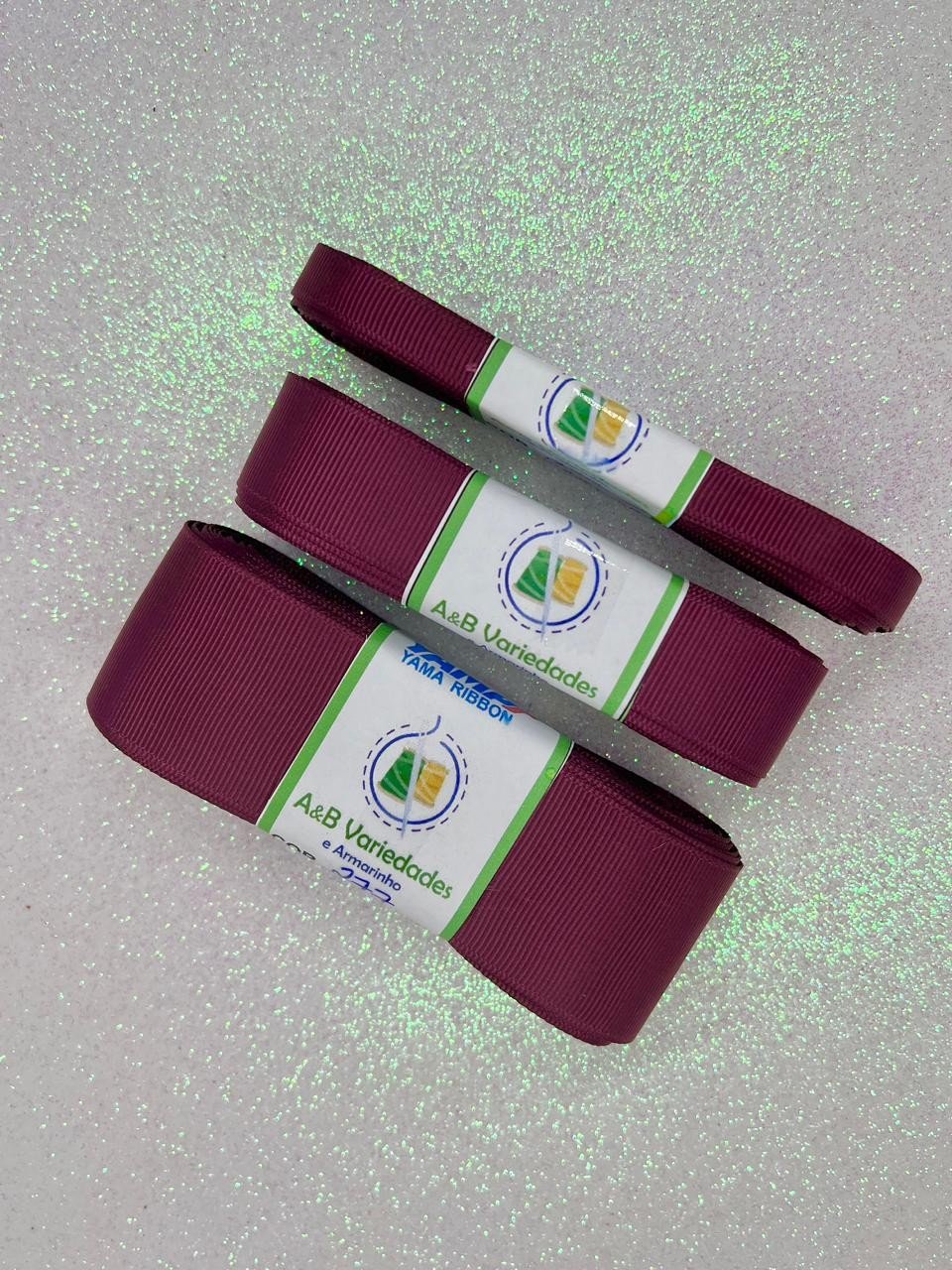 Fita Gorgurão Yama cor277-BURGUNDY 10mt