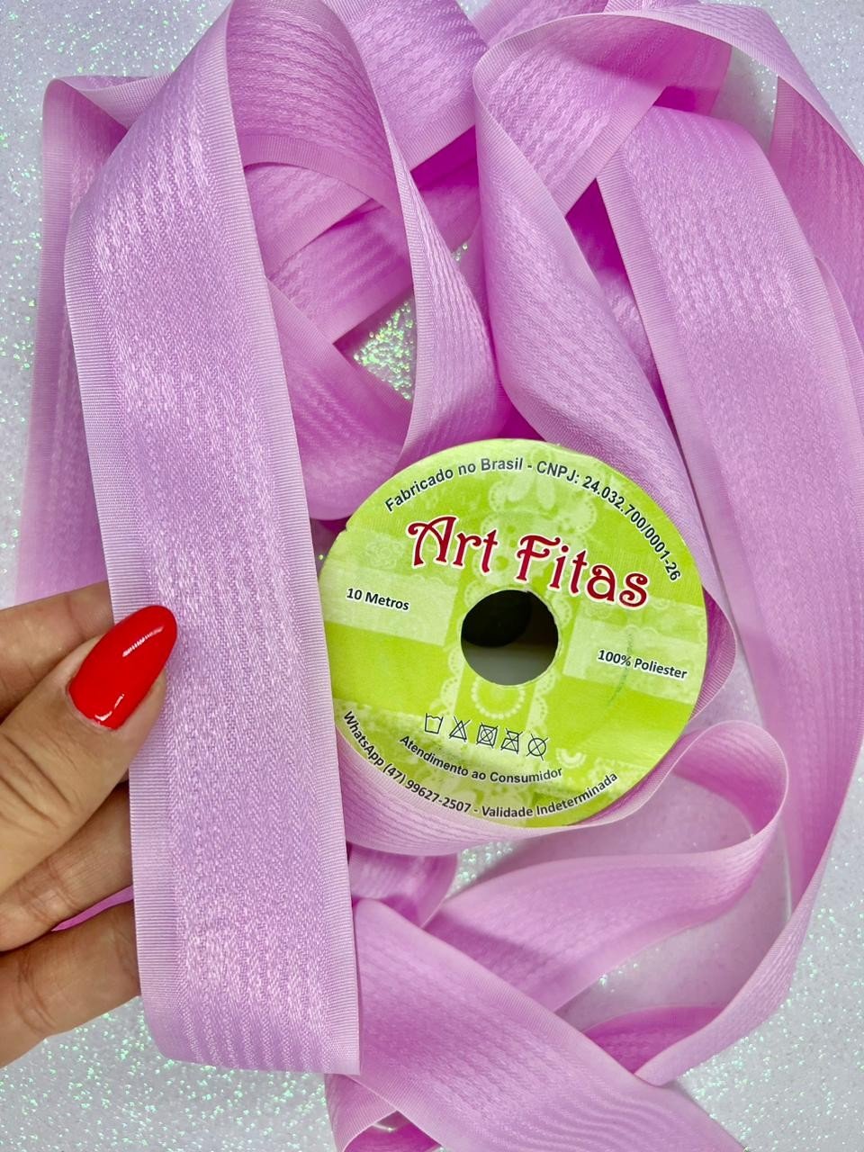 Fita Textura ArtFitas Ref:GP02 ROSA BONECA 38mm