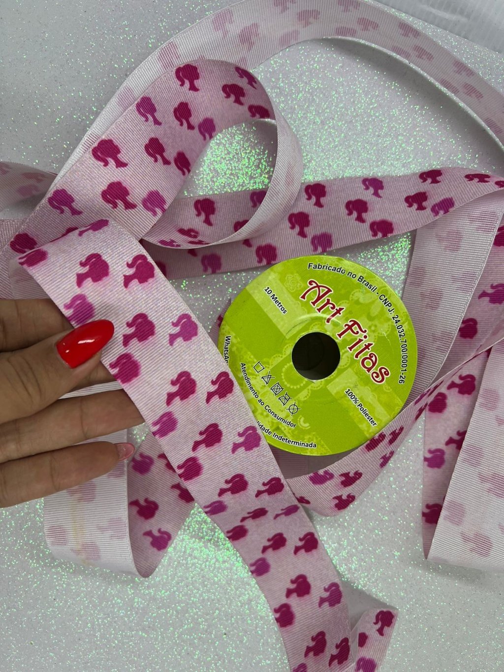 Fita Gorgurão Barbie ArtFitas Ref:G2970 PINK/ROSA 38mm