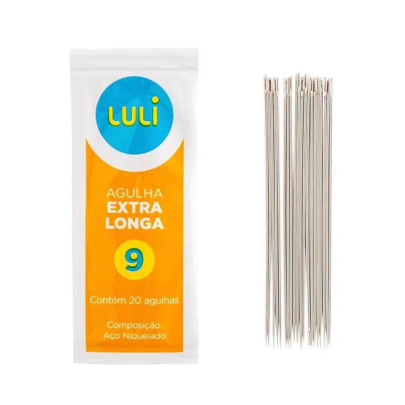Agulha Mão Extra Longa n°9 Luli 20und