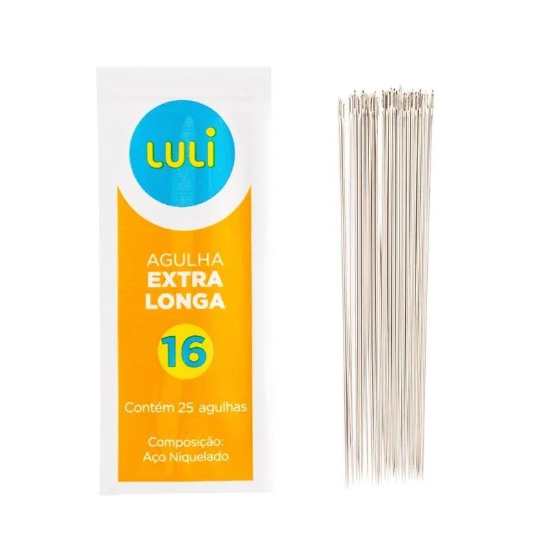 Agulha Mão Extra Longa n°16 Luli 25und