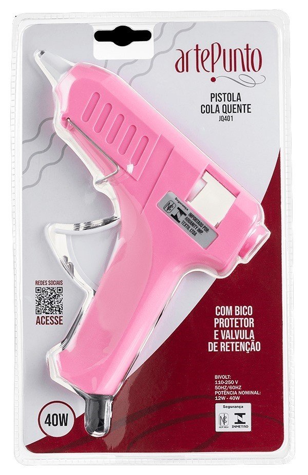 Pistola Cola Quente Grande ArtePunto Ref:PC003-011 Rosa