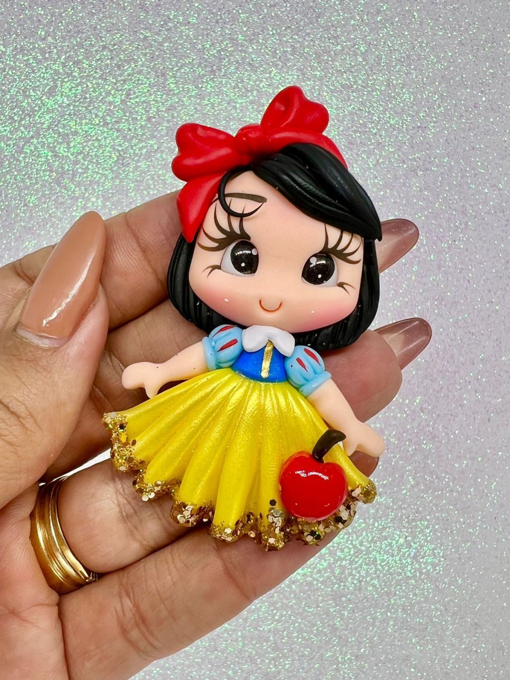 Aplique Biscuit Princesa Branca de Neve IbBiscuit 01und