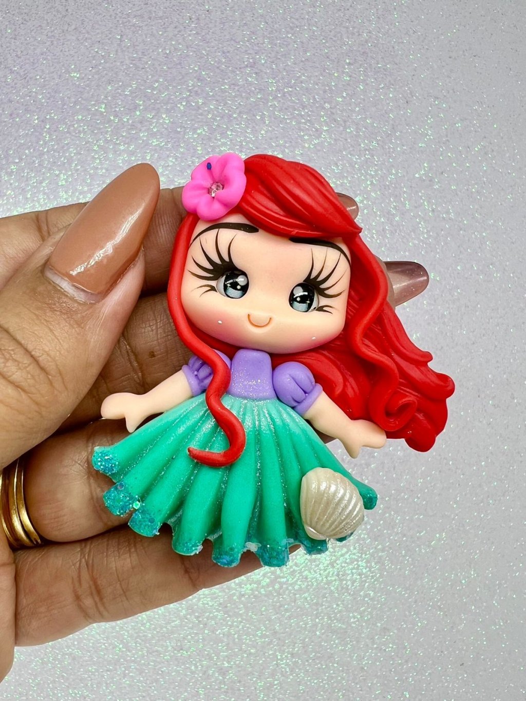 Aplique Biscuit Princesa Ariel IbBiscuit 01und