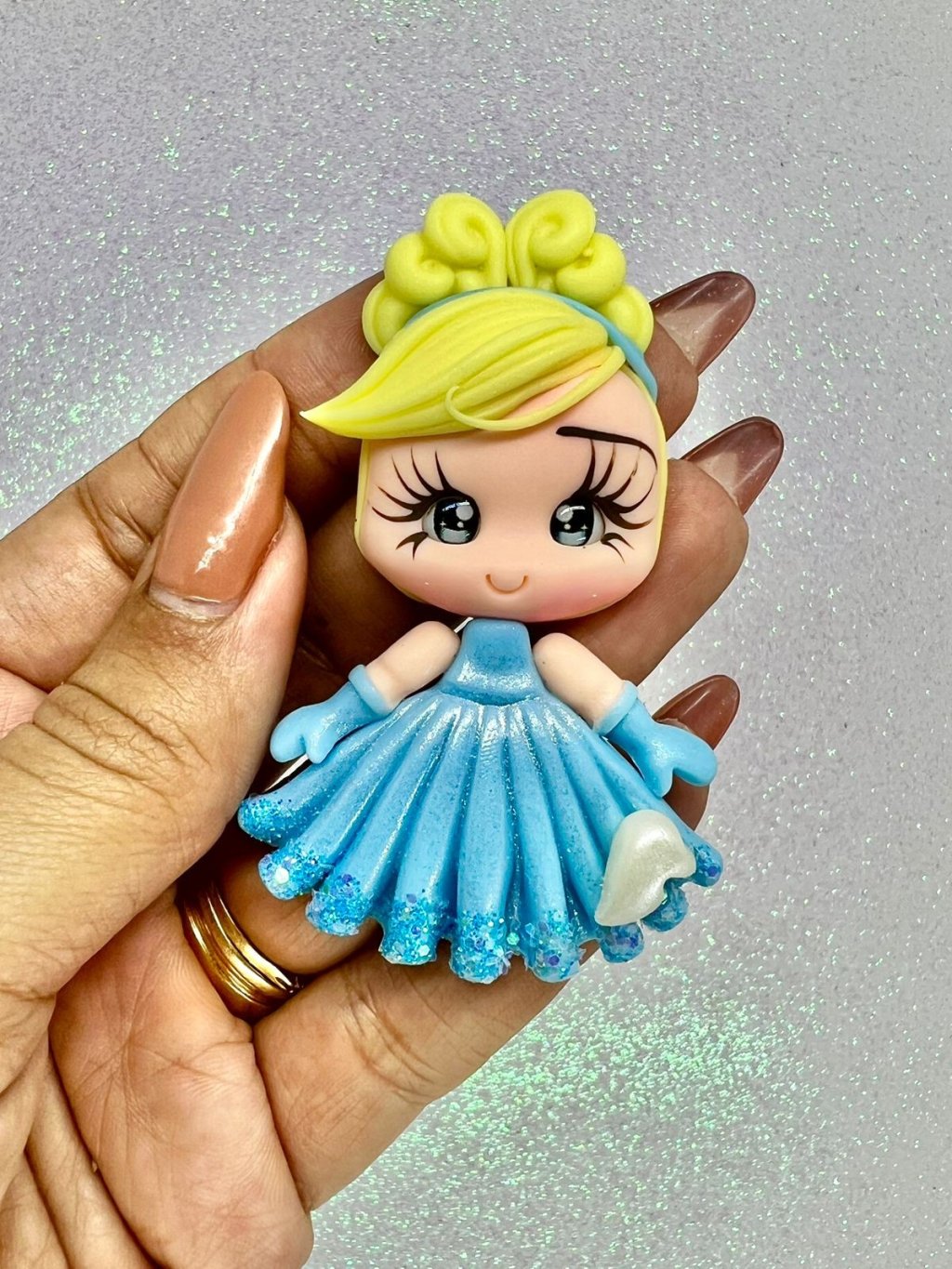 Aplique Biscuit Princesa Cinderela IbBiscuit 01und