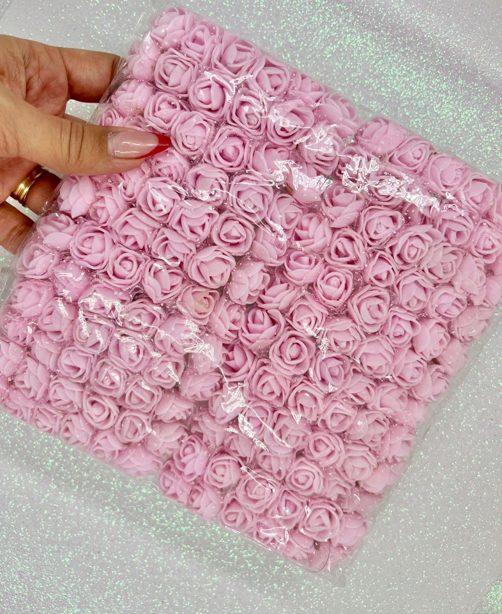 Rosa EVA Nybc Cor132-ROSA BEBÊ 20mm 