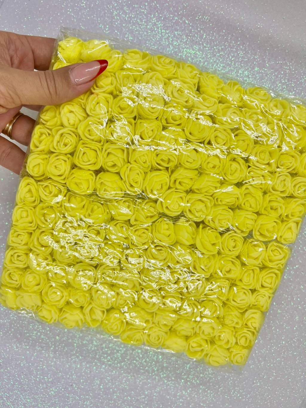 Rosa EVA Nybc Cor106-AMARELA 20mm 