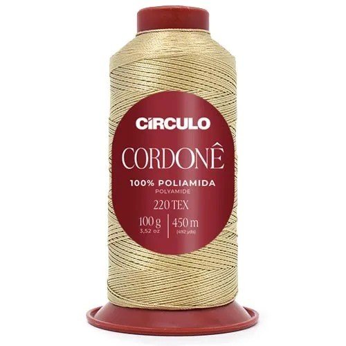 Linha Cordonê Circulo Cor7068-OURO SUAVE 100g 450mt