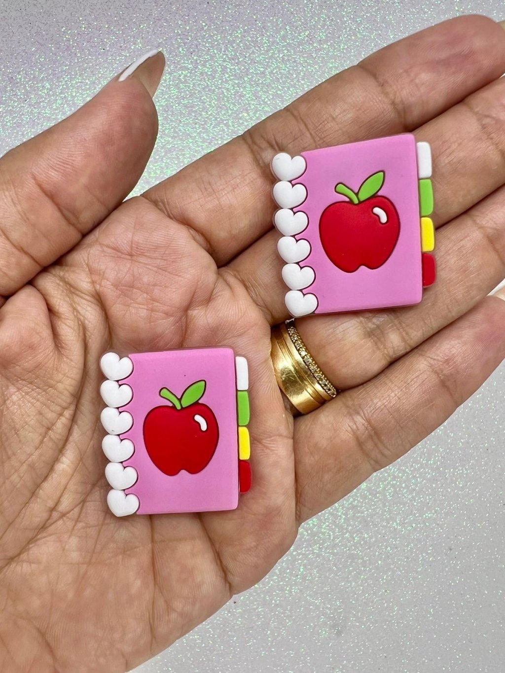 Aplique Emborrachado Agenda Escolar FrrImport Ref:43393 ROSA 30mm 02und