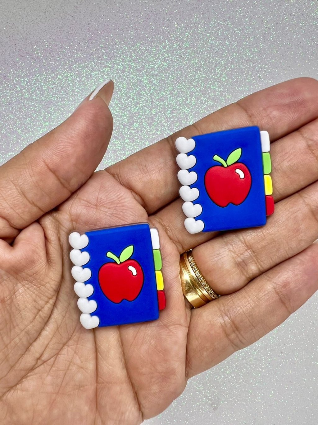 Aplique Emborrachado Agenda Escolar FrrImport Ref:43393 AZUL 30mm 02und