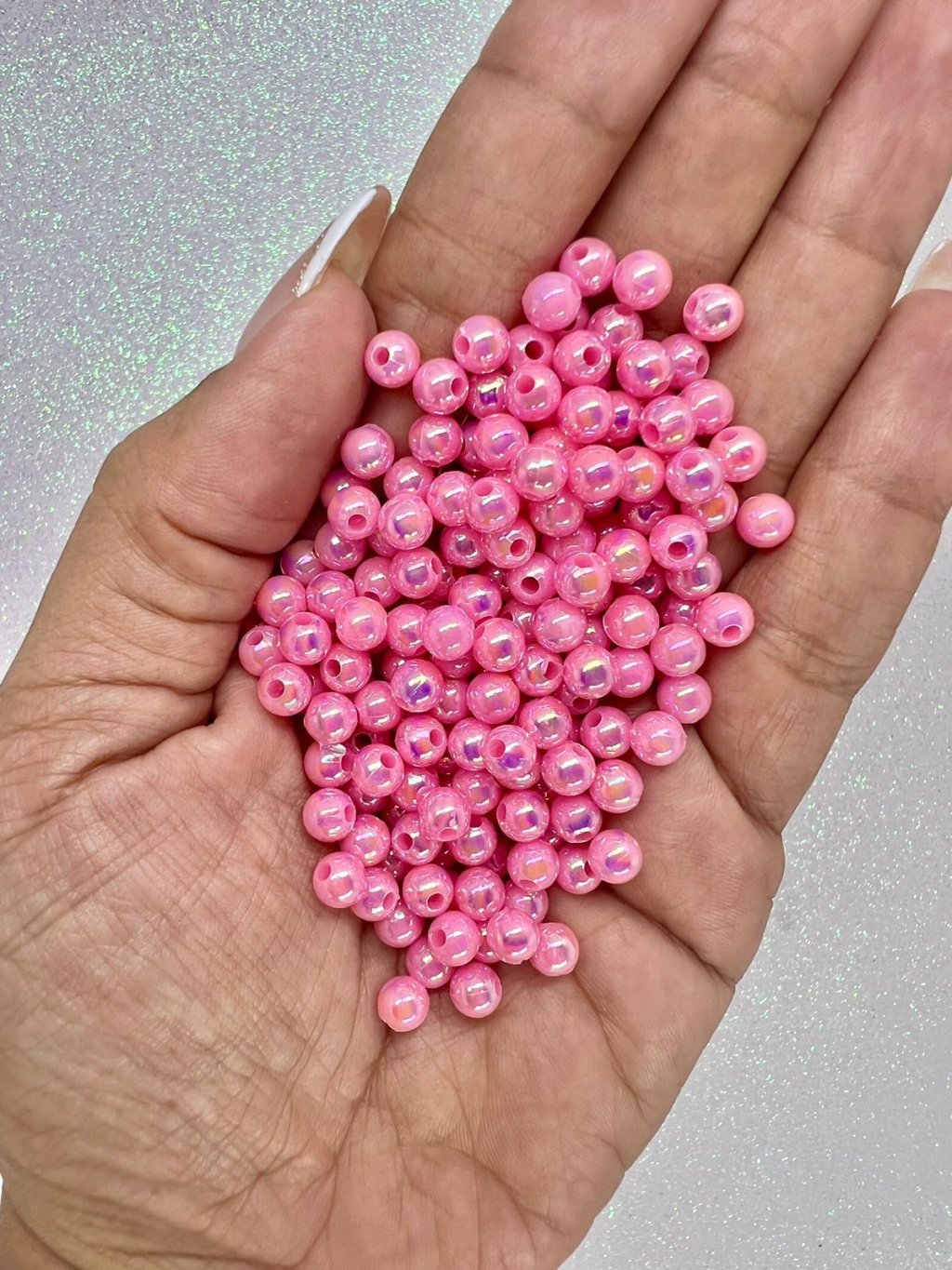 Pérola Irisada n°6 Nybc ROSA ESCURO 50g