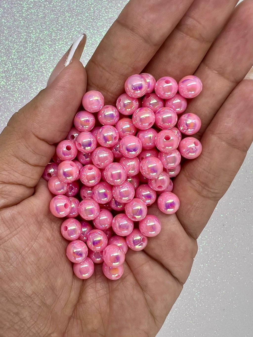 Pérola Irisada n°8 Nybc ROSA ESCURO 50g