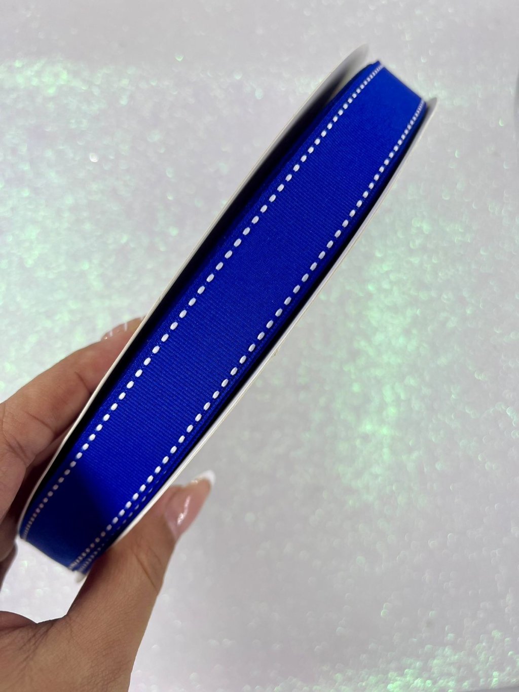 Fita Gorgurão Yama Pespontada n°5 Cor329-COBALT 22mm 05mt