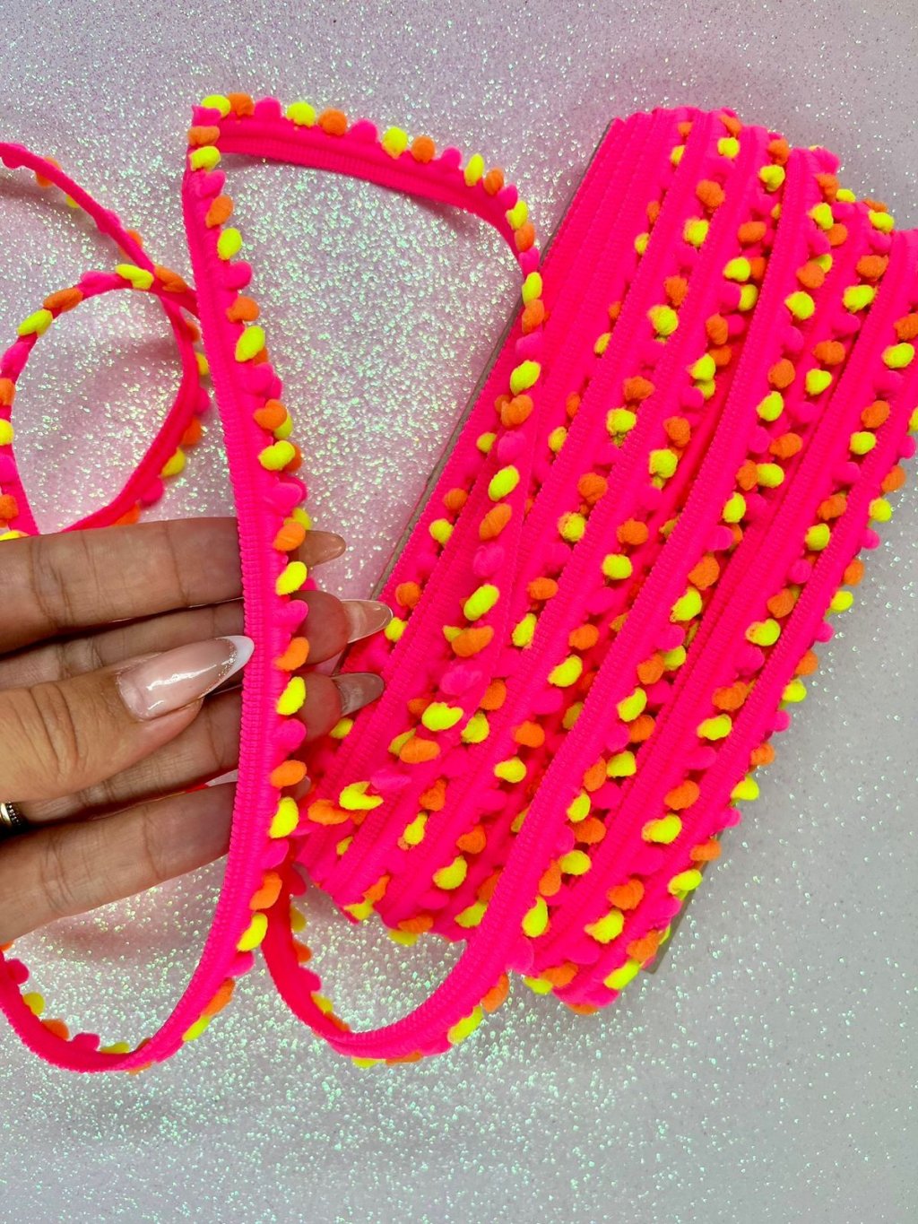 Grelô Mini São José Ref:7874 Rosa Neon 13mm 