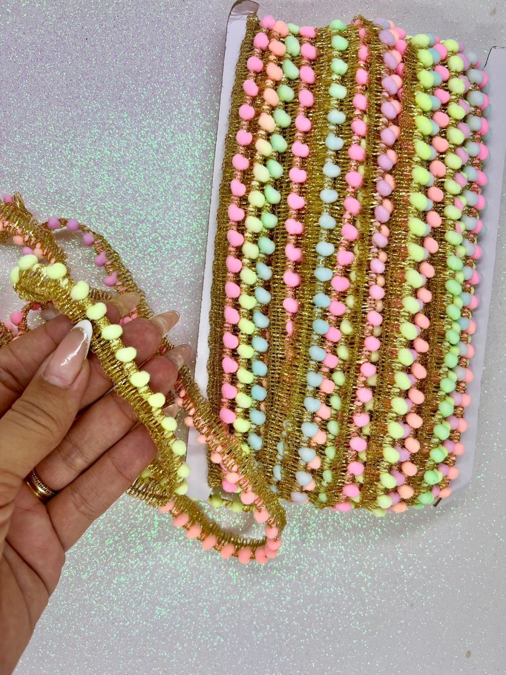 Grelô Mini Nybc Multicor Neon Candy/Ouro 10mm 