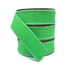 Fita Gorgurão Pespontada Melaço Ref:FG2510 Cor1901 VERDE LIMÃO 22mm 10mt