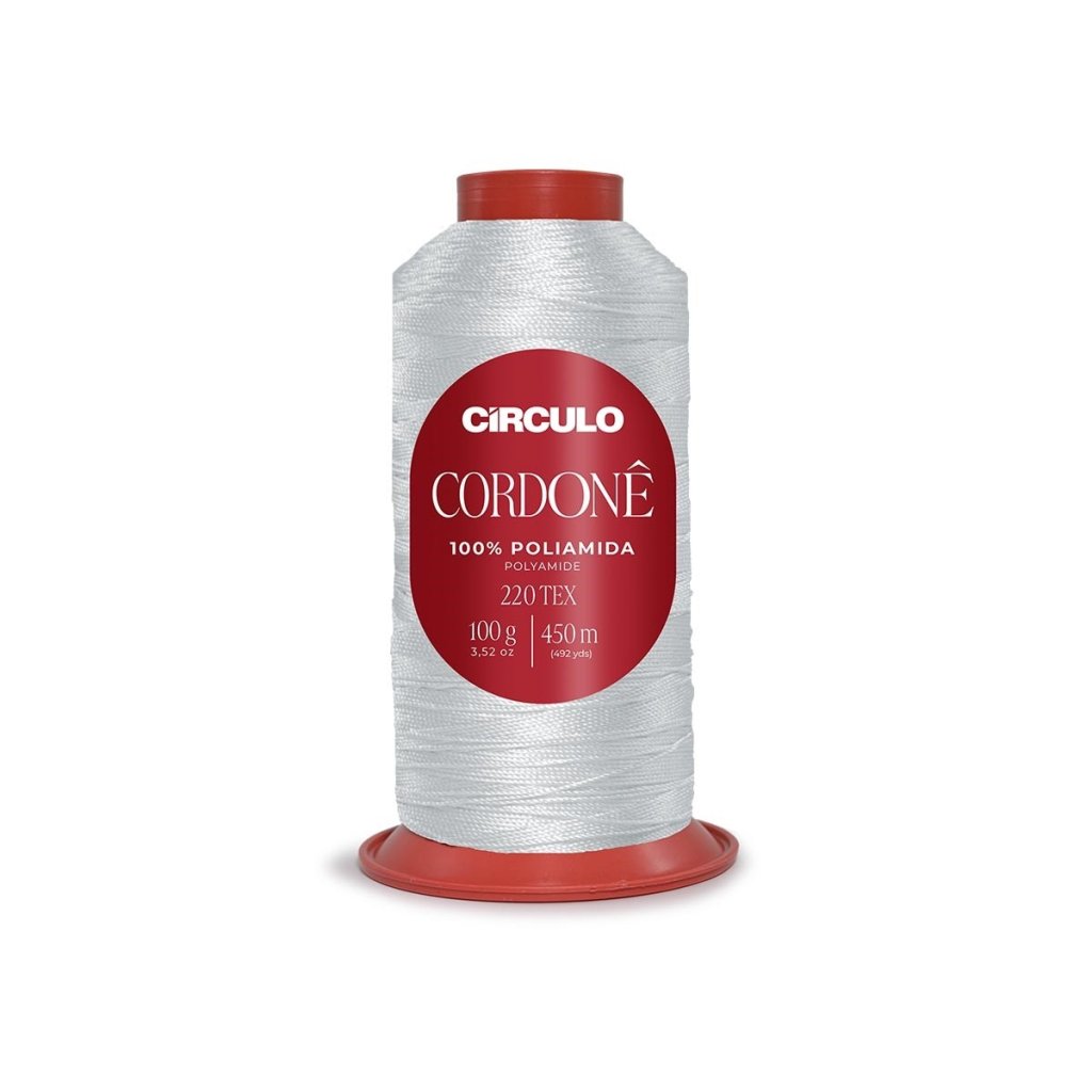 Linha Cordonê Circulo Cor8001-BRANCO 100g 450mt