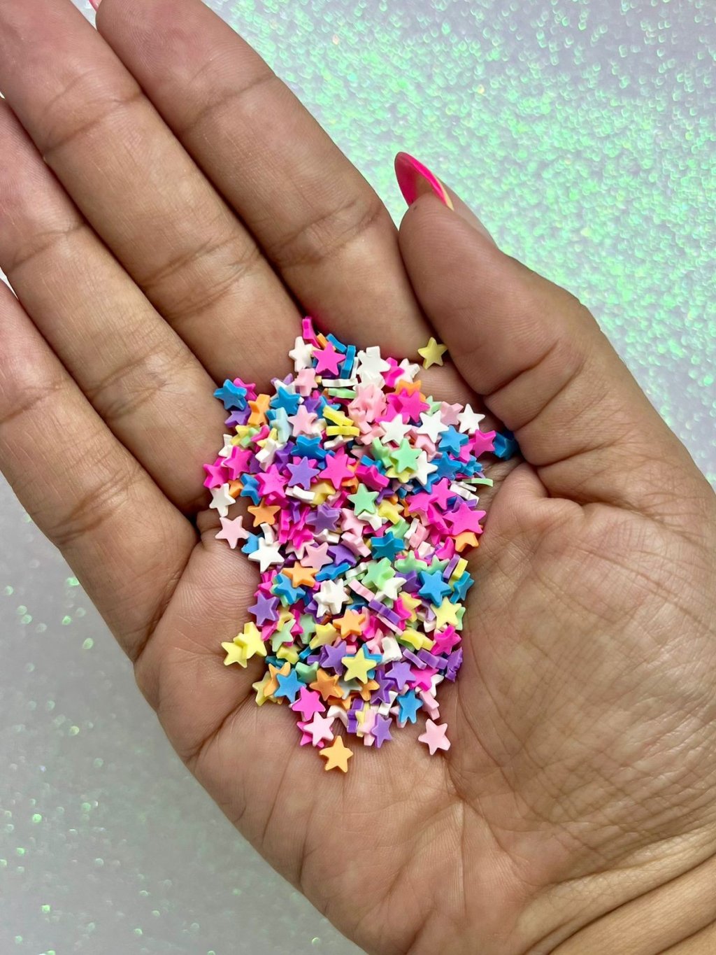 Confete Estrela Fimo Colorido PatImport Ref:9117 5mm 20g