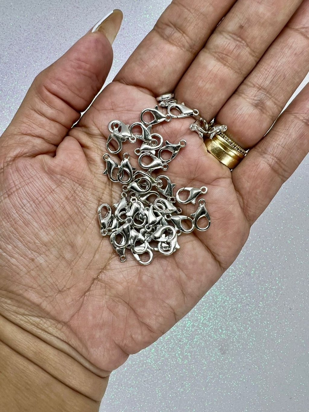 Fecho Lagosta Metal NvAv Ref:10498 PRATA 12mm 20Und