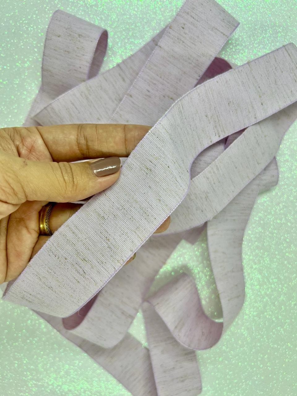 Fita Linho Mesclada Yama n°9 Cor430-LT ORCHID 38mm 03mt