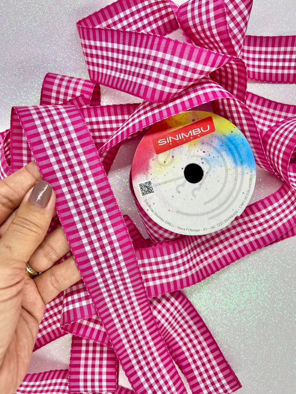 Fita Xadrez Sinimbu Ref:1944/38 Cor04-PINK 38mm 