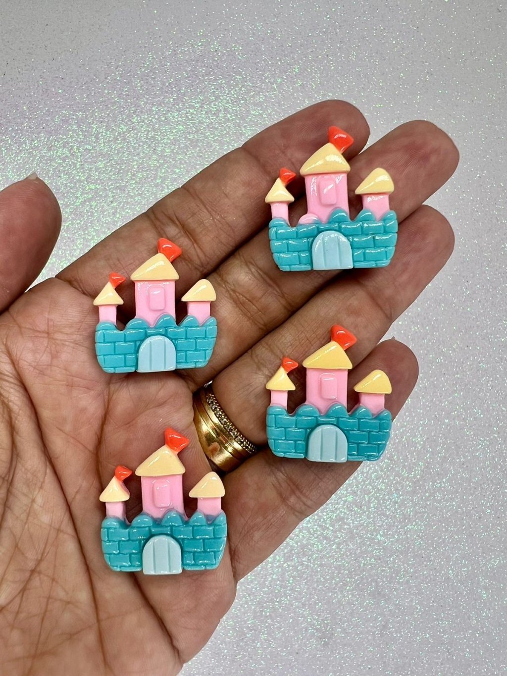 Aplique Resina Castelo Ref:102525 Yama 25mm 04Und