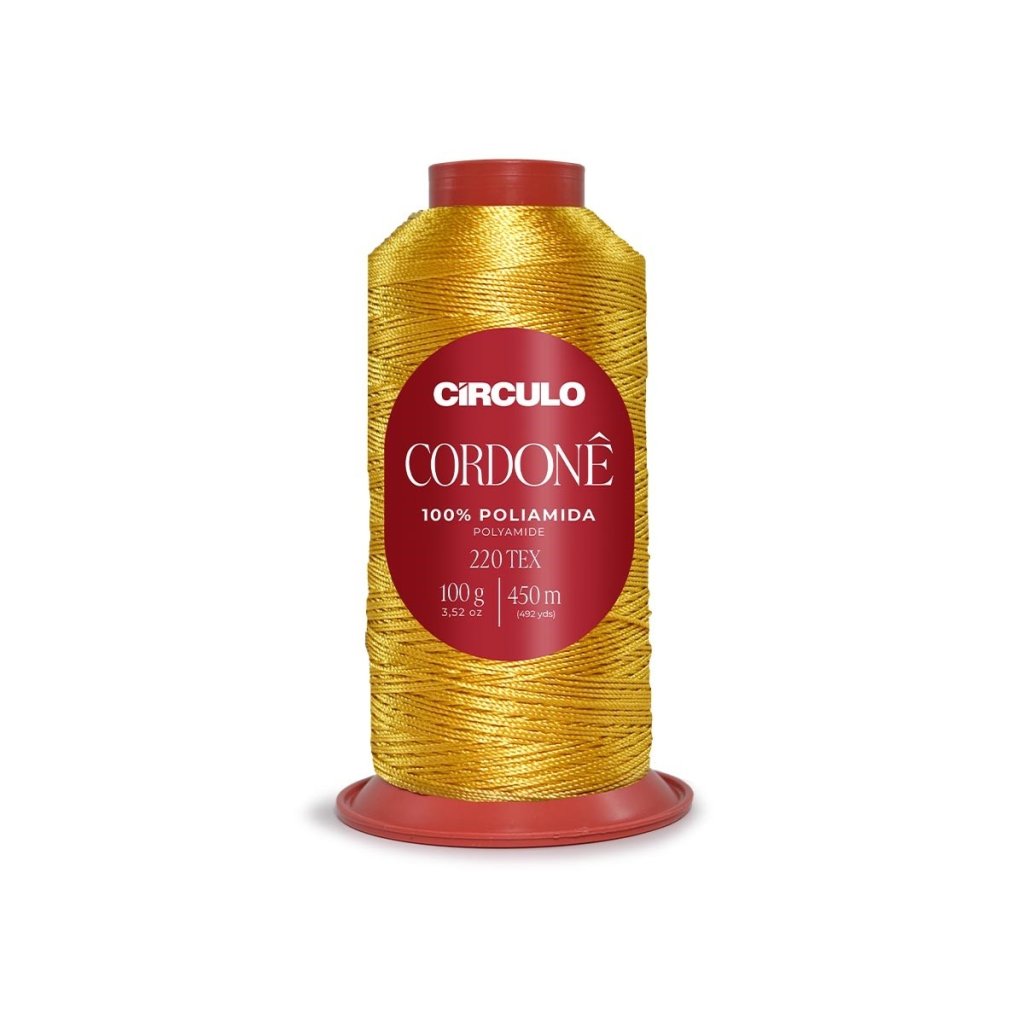 Linha Cordonê Circulo Cor1289-CANÁRIO 100g 450mt
