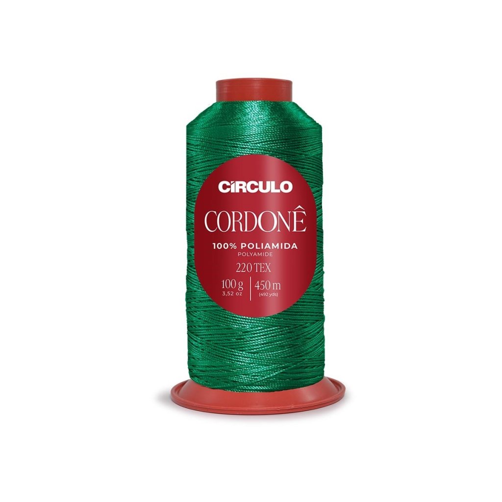 Linha Cordonê Circulo Cor5363-ESMERALDA 100g 450mt