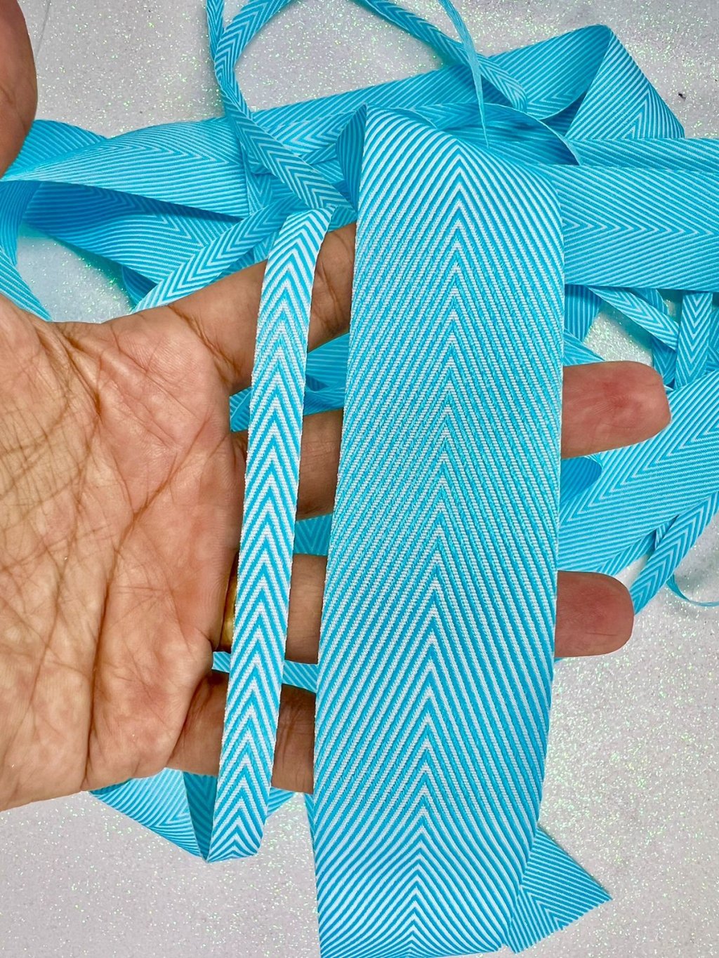 Fita Gorgurão Especial Twill Yama Cor327-AEGEAN BLUE 05mt