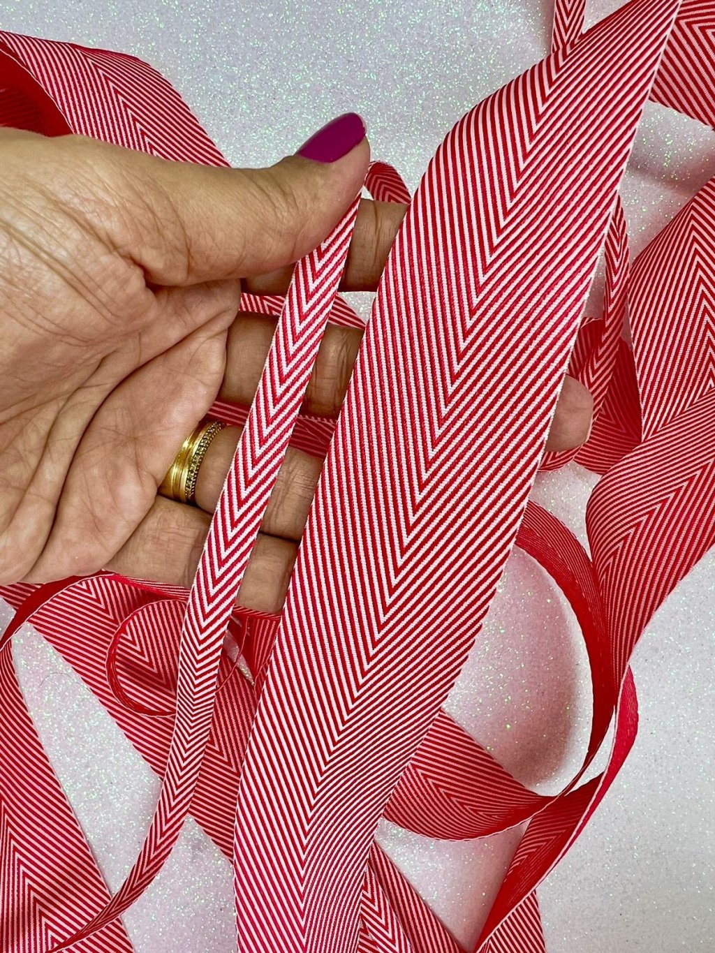 Fita Gorgurão Especial Twill Yama Cor250-RED 05mt