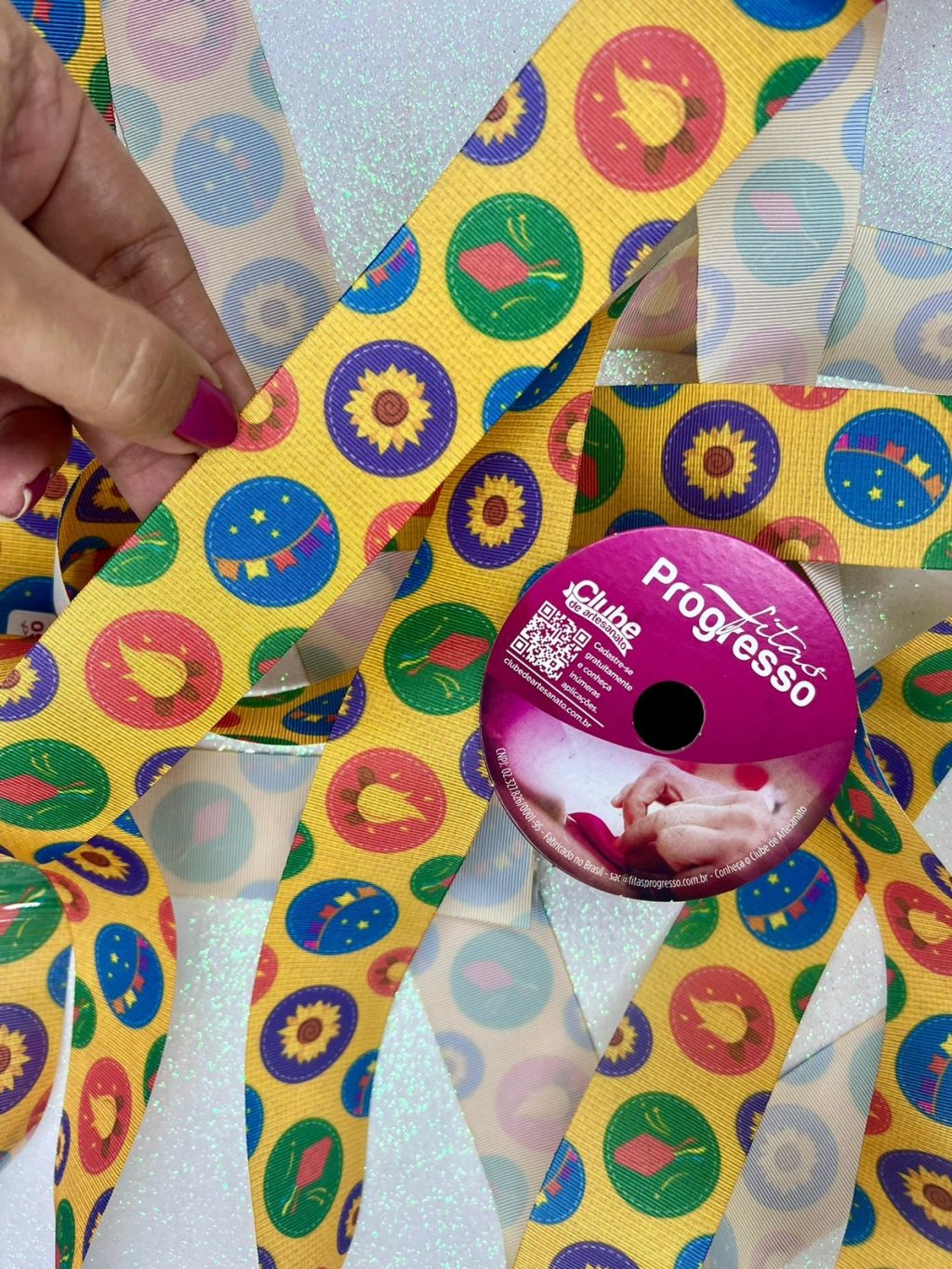  Fita Gorgurão Progresso Junina Ref:EGP009TR Cor321 38mm