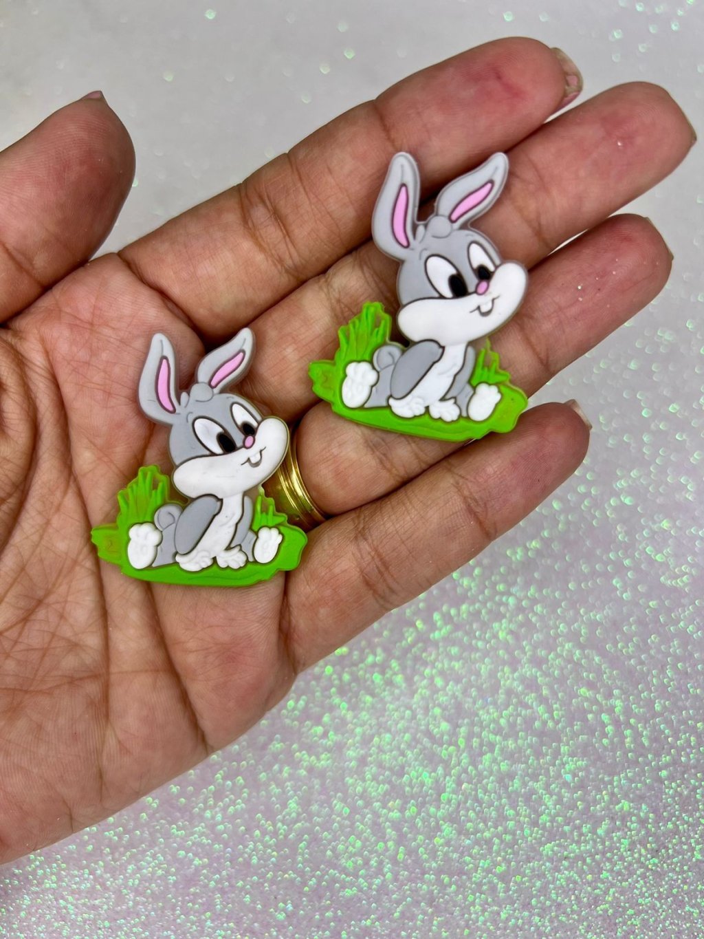 Aplique Emborrachado Pernalonga Baby FrrImport Ref:2794 40mm 02und