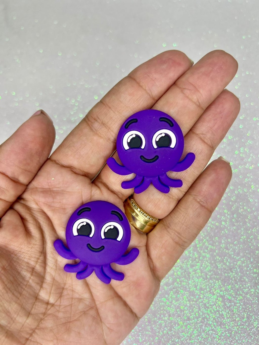 Aplique Emborrachado Bolofofo (Polvo) FrrImport Ref:2740 40mm 02und