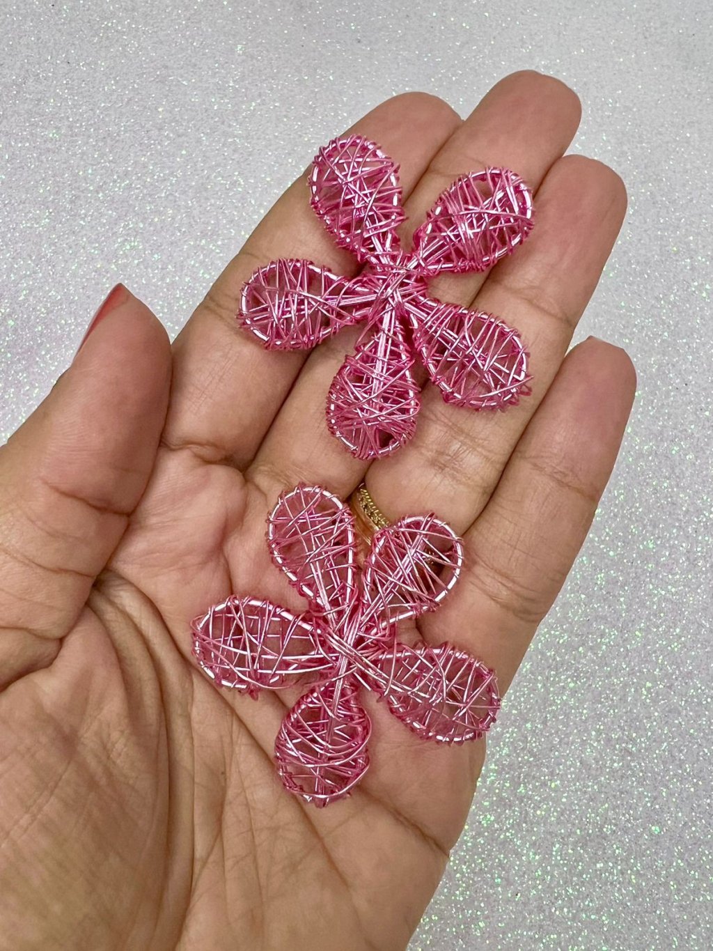 Aplique Margarida Metal PatImport Ref:50022 ROSA 45mm 01und