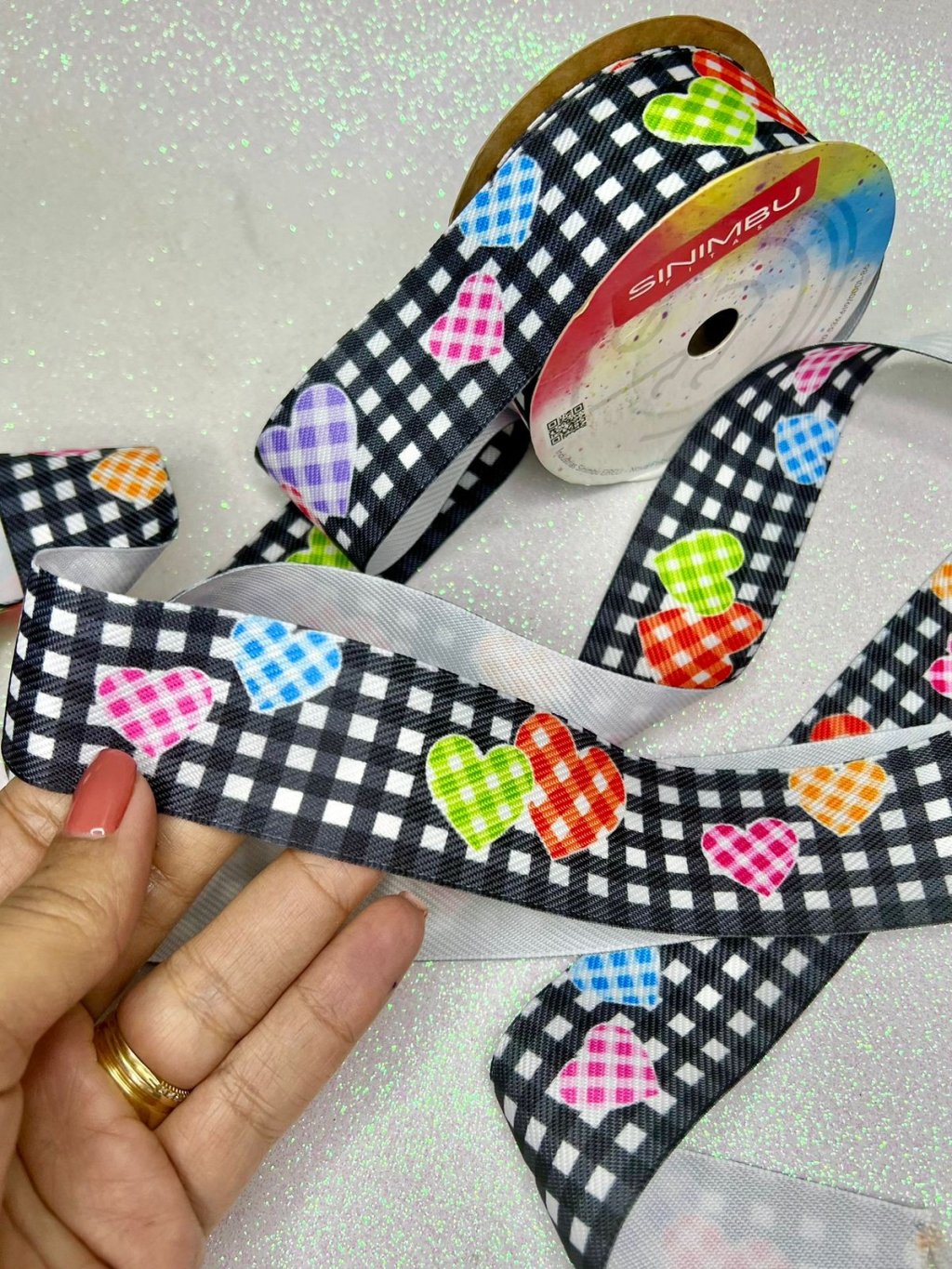 Fita Xadrez Sinimbu Ref:1949/38 Cor14-CORAÇÃO 38mm 