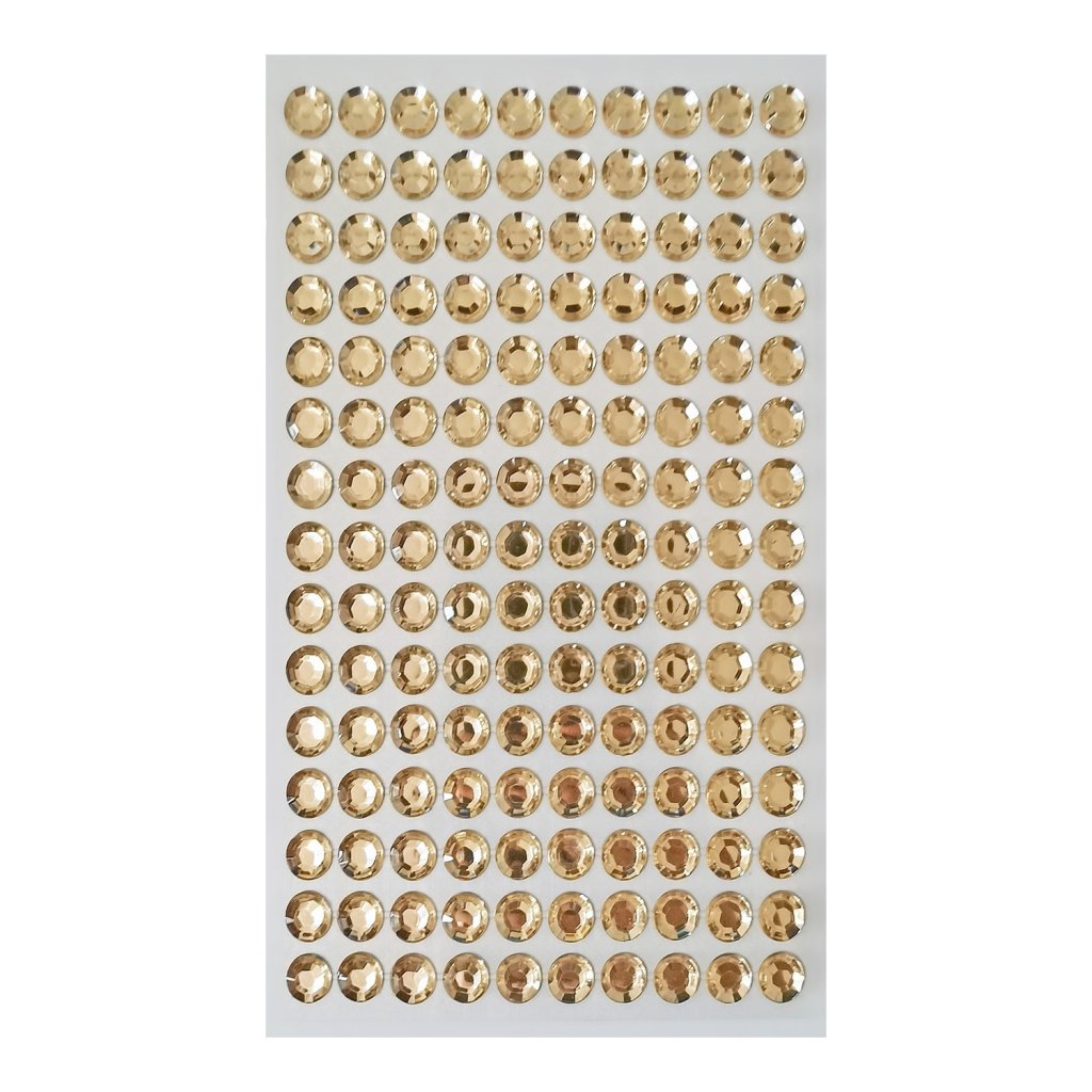 Strass Adesivo Make+ REF:5367 CHAMPANHE 8mm