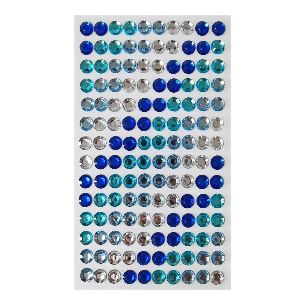 Strass Adesivo Make+ REF:5355 AZUL DEGRADÊ 8mm
