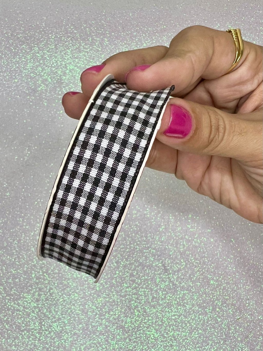 Fita Xadrez Progresso Ref:XT005 cor219-PRETO 22mm 10mt