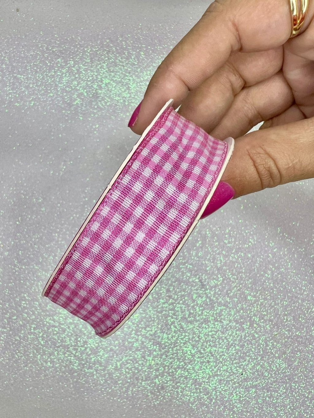 Fita Xadrez Progresso Ref:XT005 cor240-ROSA 22mm 10mt