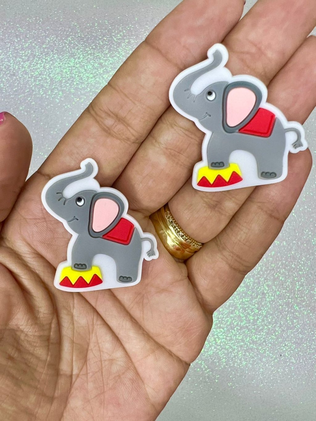 Aplique Emborrachado Yama CIRCO Ref:38976 ELEFANTE 40mm 02und  