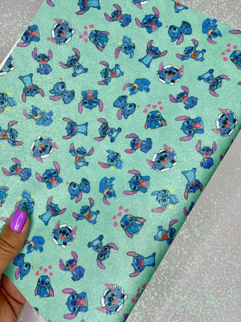 Lonita Gliter Estampa (Stitch) ArtBless Ref:1228 26x40cm FOLHA