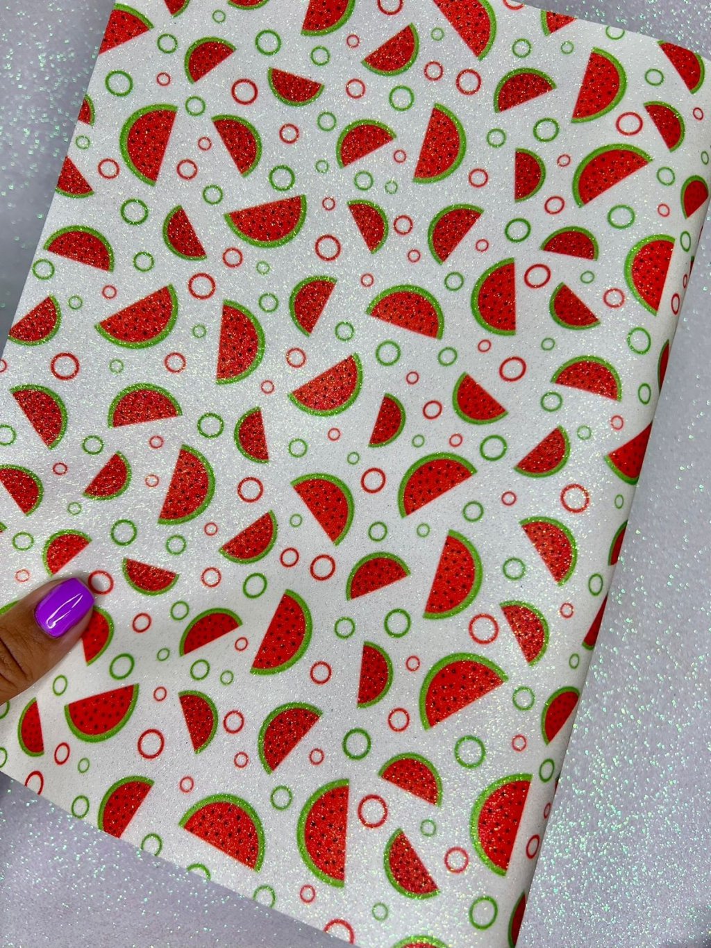 Lonita Gliter Estampa (MELANCIAS) ArtBless Ref:1228 26x40cm FOLHA