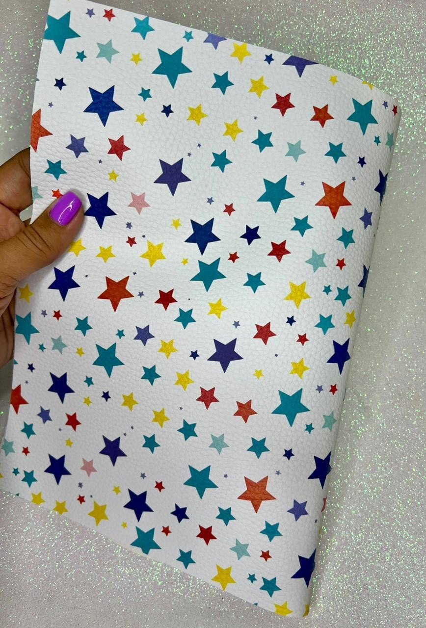 Lonita Estampa (Estrelas) ArtBless Ref:1227 COLOR ESCURO 26x40cm FOLHA