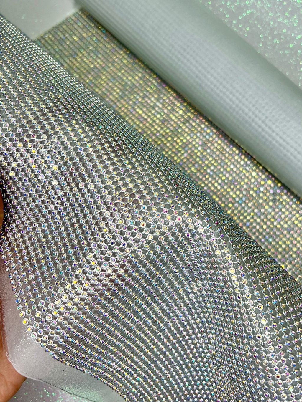 Manta Strass PRATA IRISADO