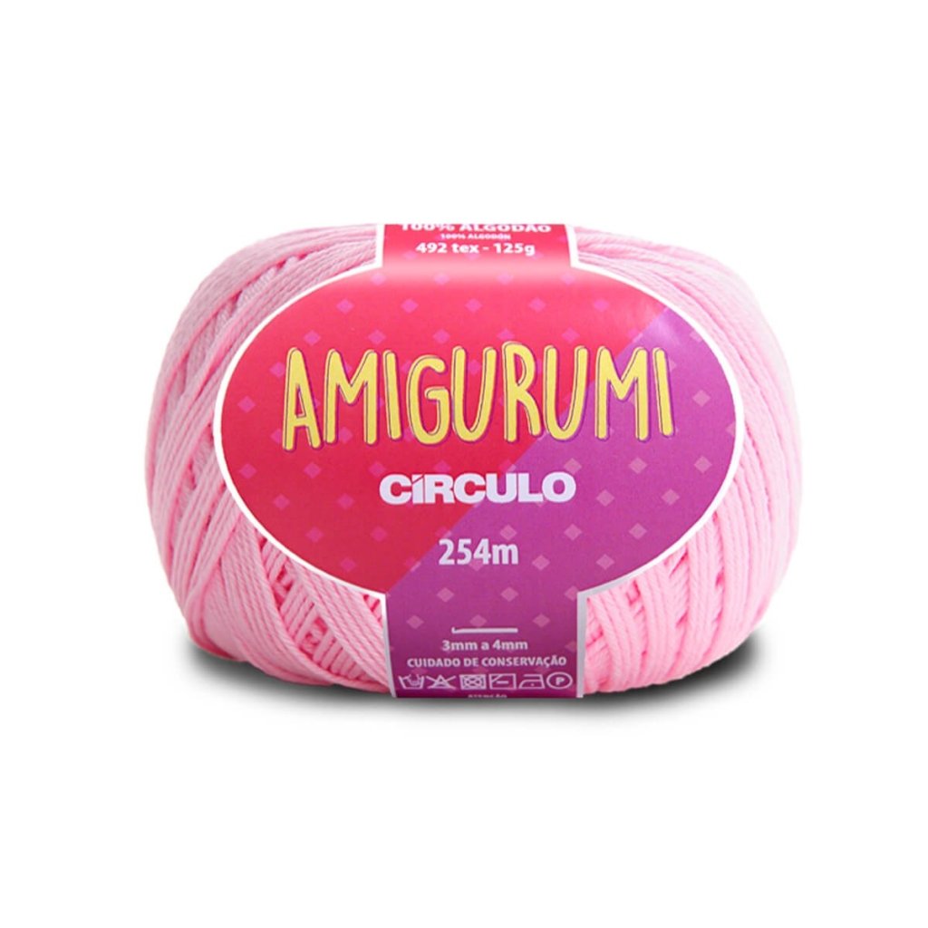 Linha Amigurumi Circulo cor3077-QUARTZO 254mt