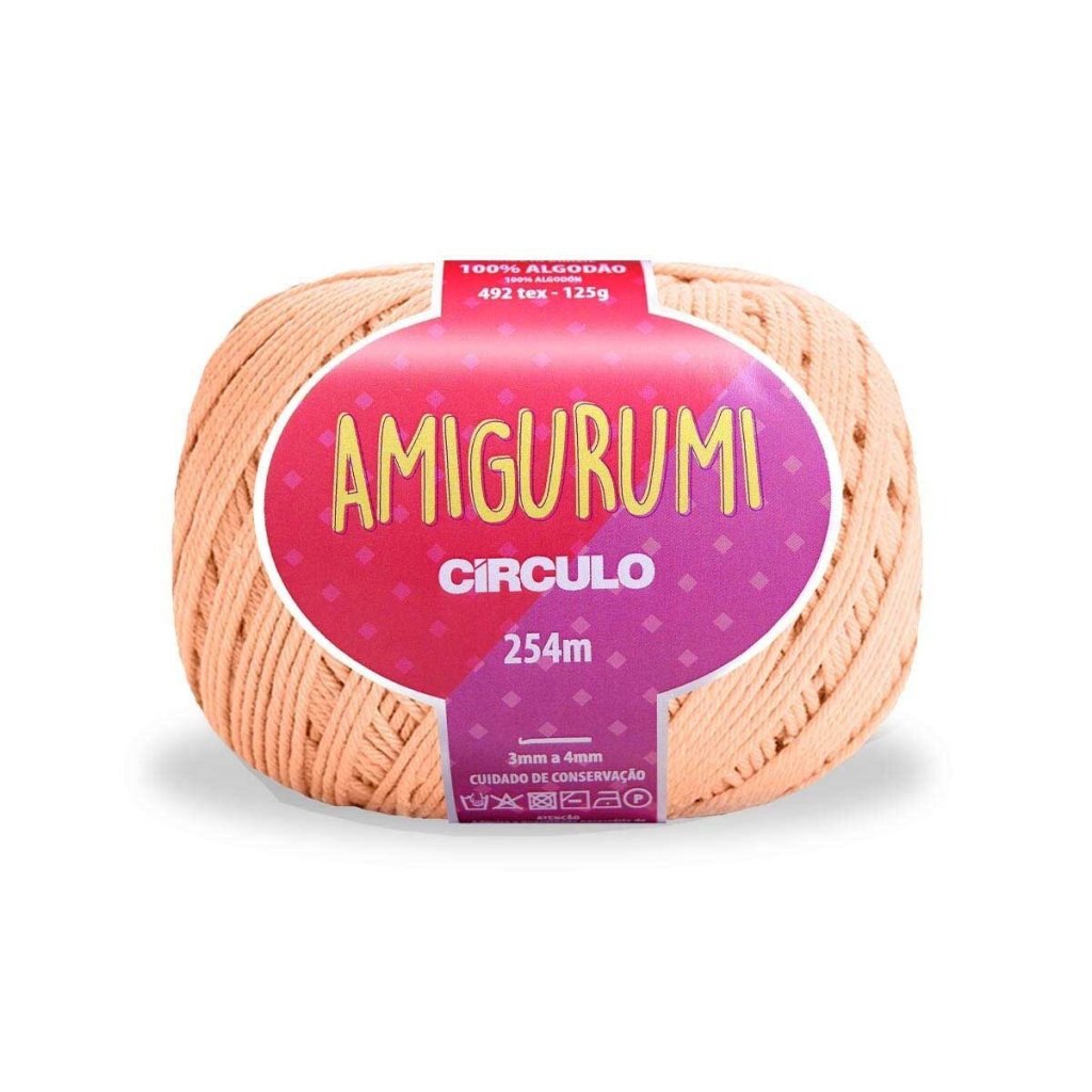 Linha Amigurumi Circulo cor4224-PEACH FUZZ 254mt