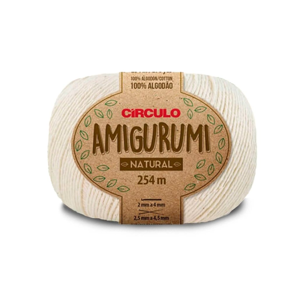 Linha Amigurumi Circulo cor20-NATURAL 254mt